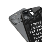 the wish back phone cover | glass case for iphone 16 plus
