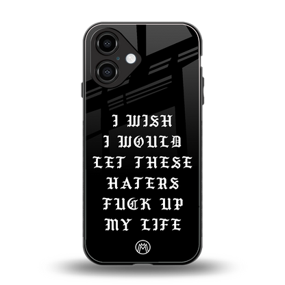 the wish back phone cover | glass case for iphone 16