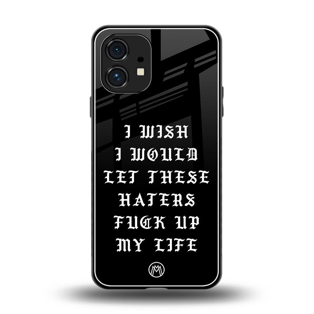 the wish back phone cover | glass case for nothing phone 1