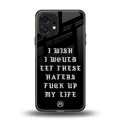 the wish back phone cover | glass case for nothing phone 1