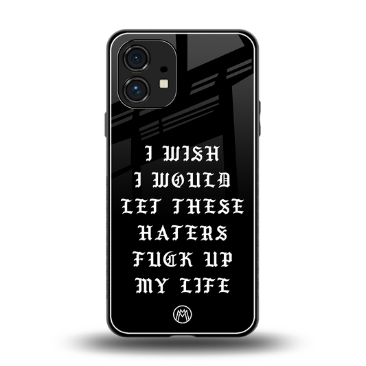 the wish back phone cover | glass case for nothing phone 1