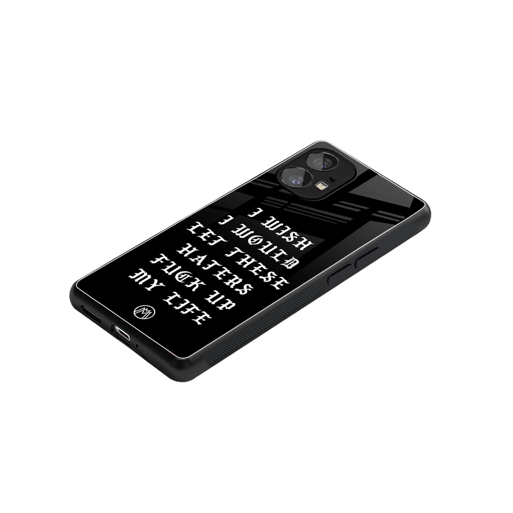 the wish back phone cover | glass case for nothing phone 1