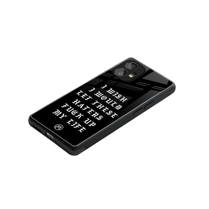 the wish back phone cover | glass case for nothing phone 1