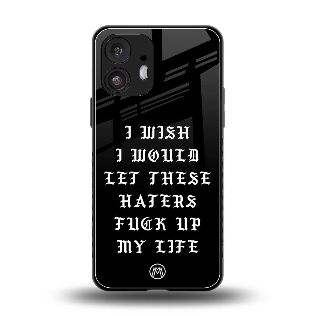 the wish back phone cover | glass case for nothing phone 2