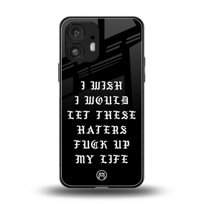 the wish back phone cover | glass case for nothing phone 2