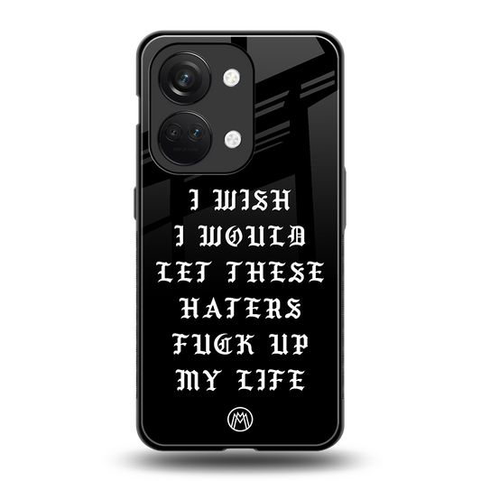 the wish back phone cover | glass case for oneplus nord 3