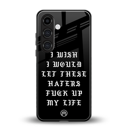 the wish back phone cover | glass case for samsung galaxy s24 plus
