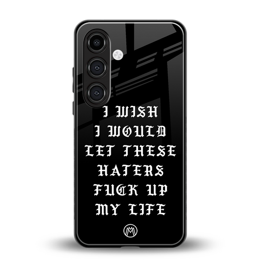 the wish back phone cover | glass case for samsung galaxy s24 plus