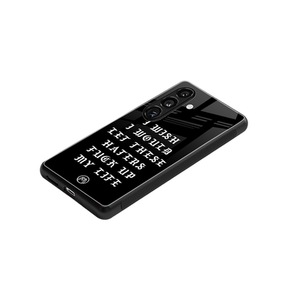 the wish back phone cover | glass case for samsung galaxy s24 plus