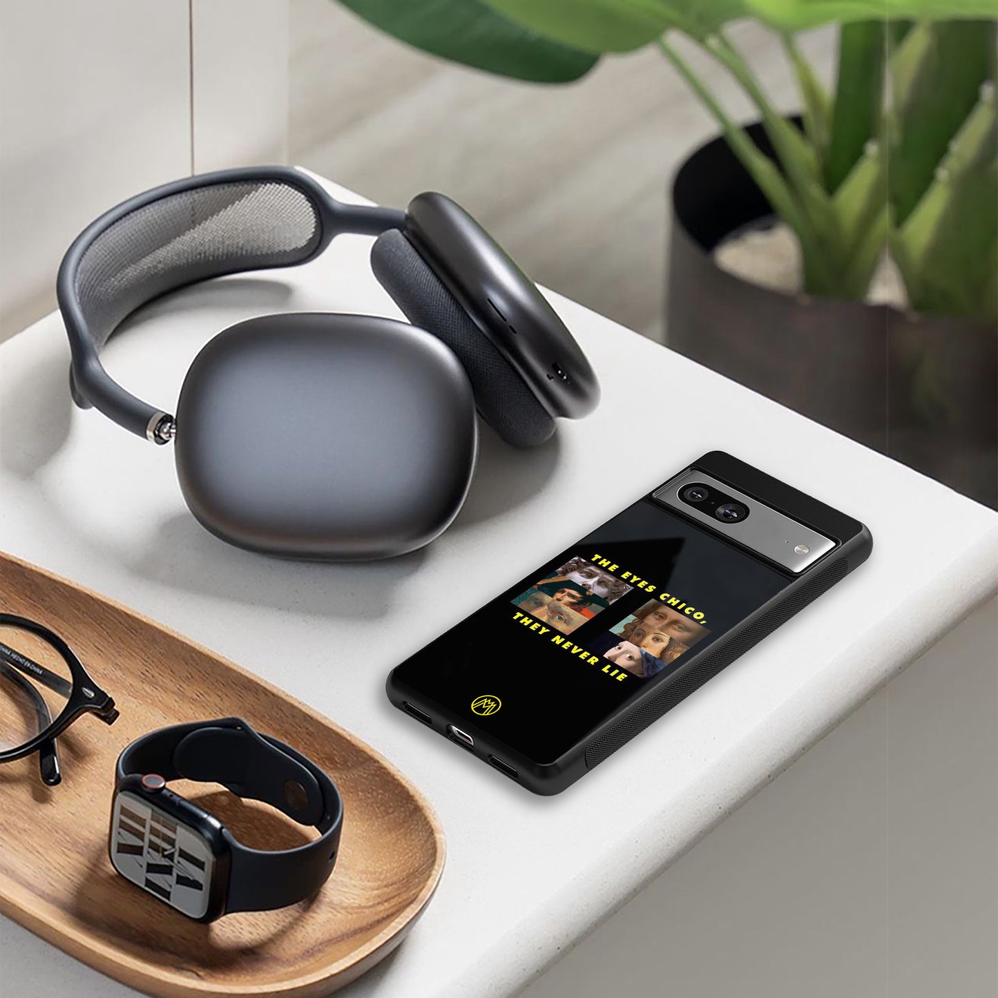 the eyes chico, they never lie movie quote back phone cover | glass case for iphone 16