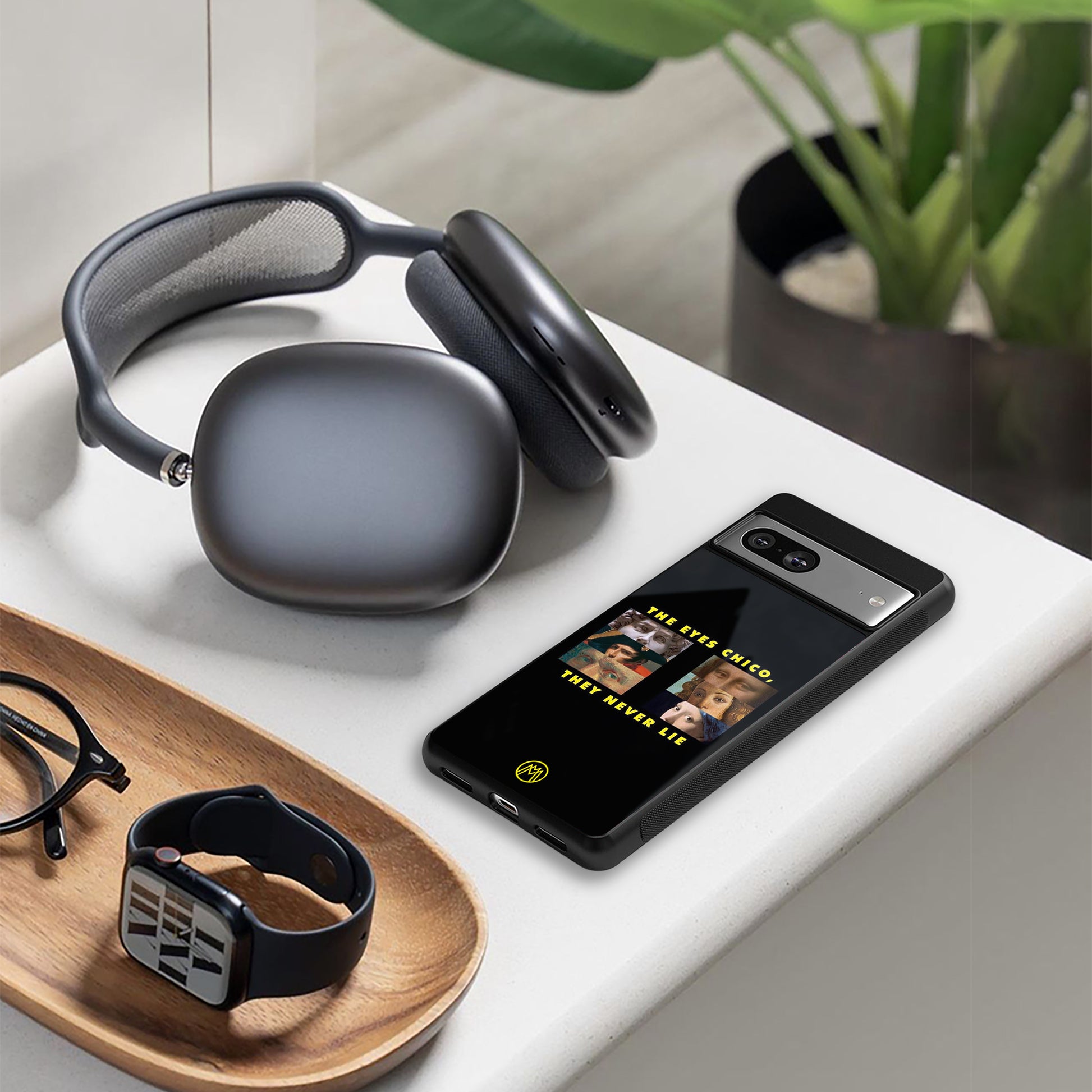 the eyes chico, they never lie movie quote back phone cover | glass case for iphone 16