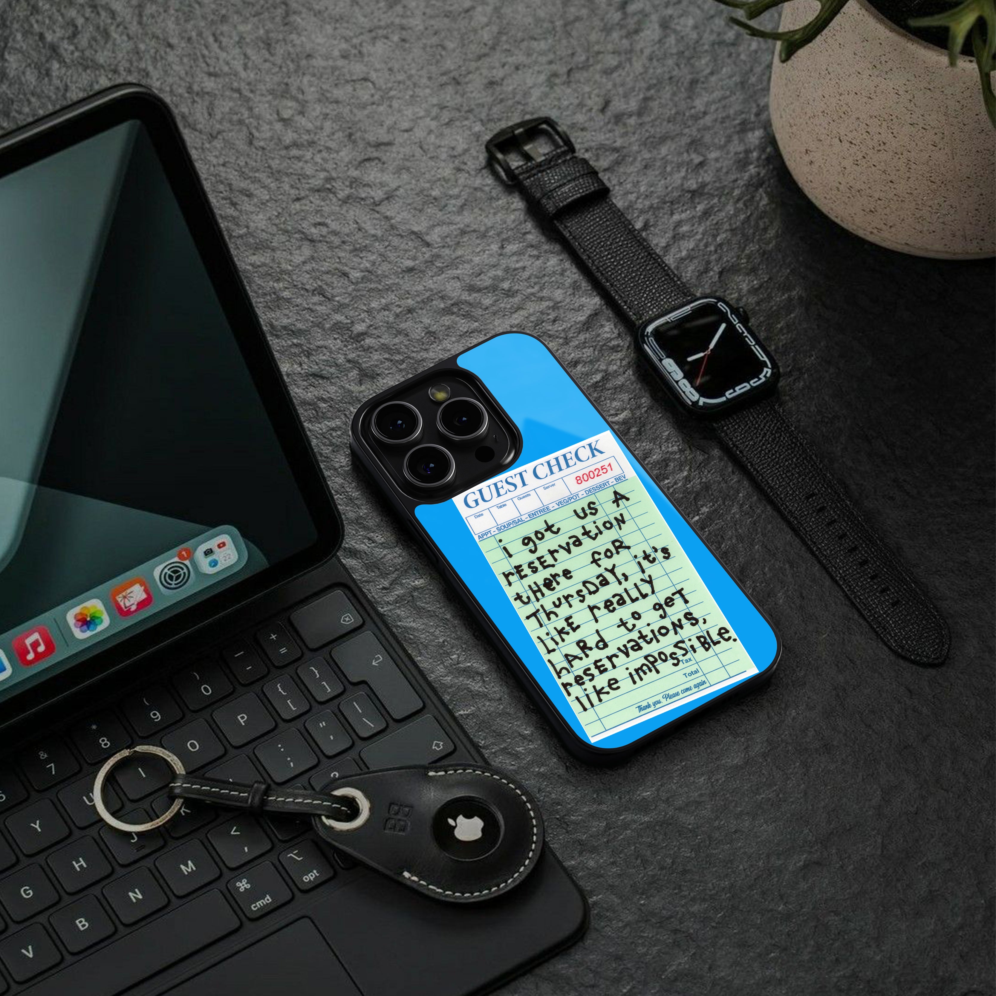 the reservation back phone cover | glass case for iphone 16 plus