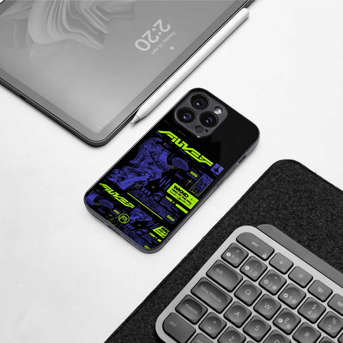 the weeknd back phone cover | glass case for samsung galaxy s23 plus