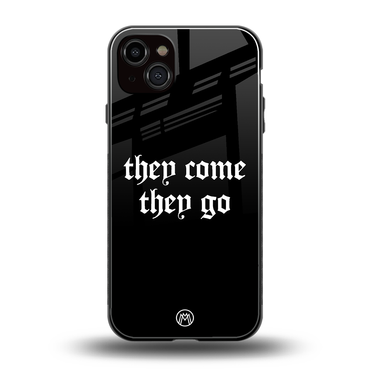 they come they go back phone cover | glass case for iphone 15 plus