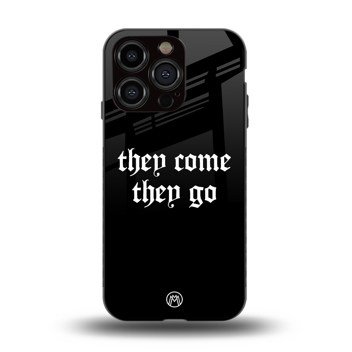 they come they go back phone cover | glass case for iphone 15 pro