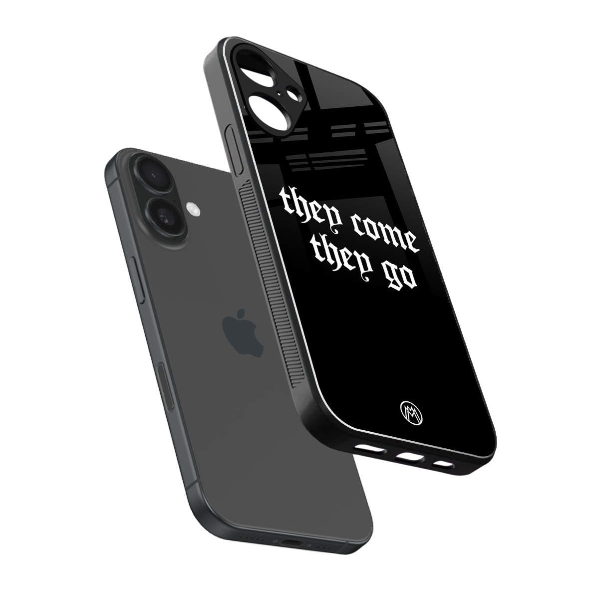 they come they go back phone cover | glass case for iphone 16 plus