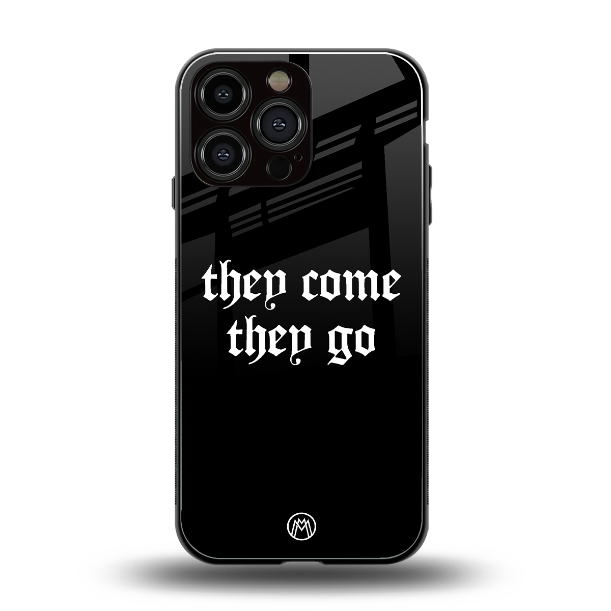 they come they go back phone cover | glass case for iphone 16 pro max