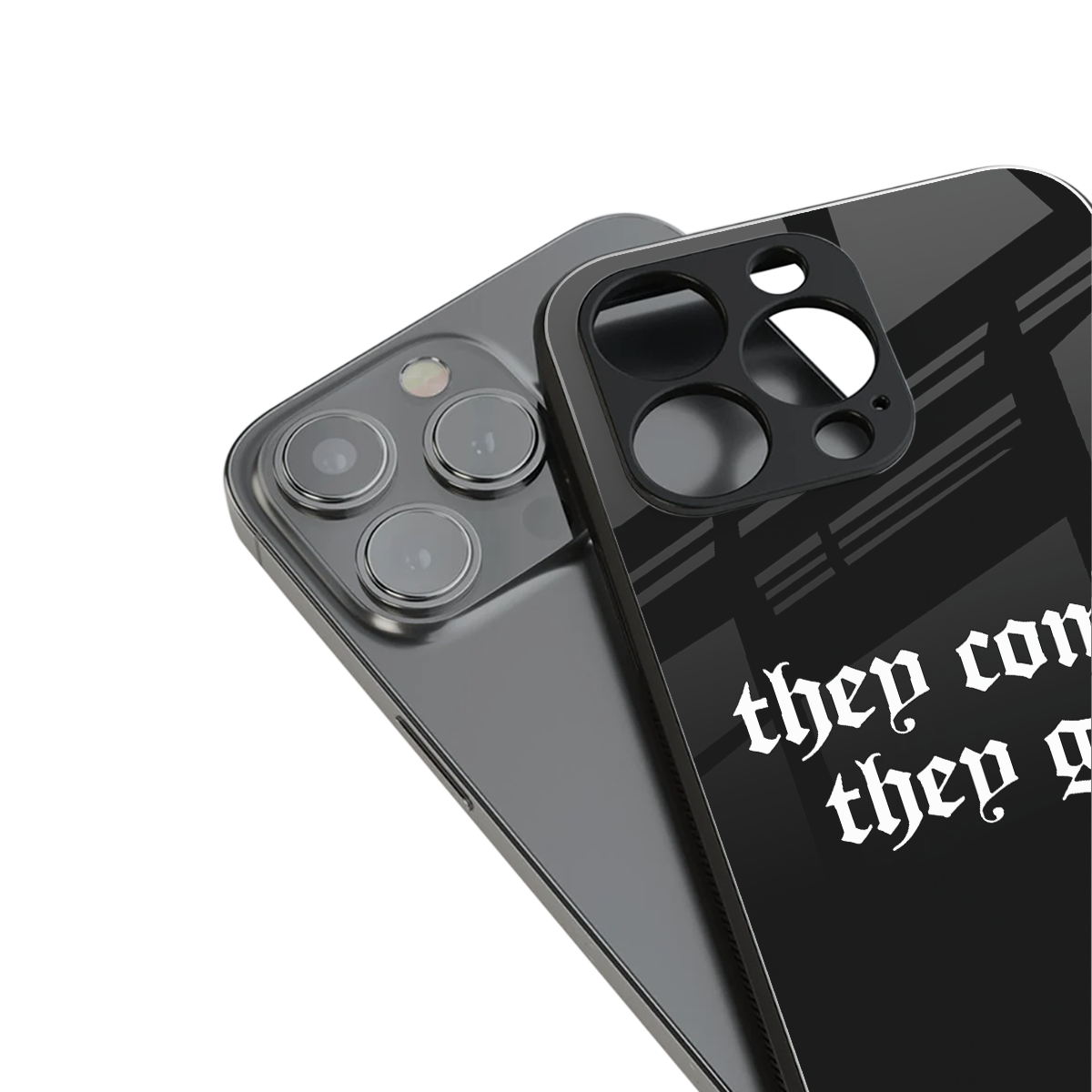 they come they go back phone cover | glass case for iphone 15 pro