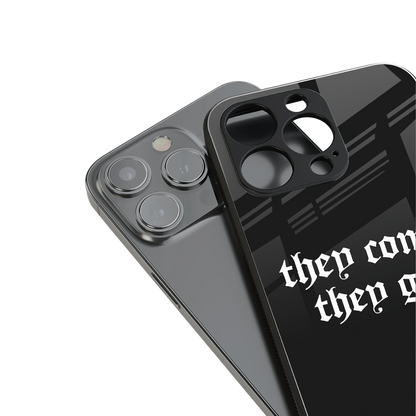 they come they go back phone cover | glass case for iphone 14 pro max