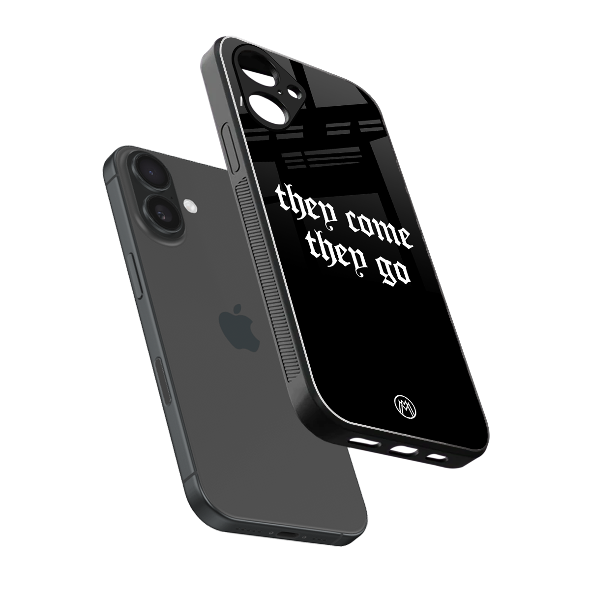 they come they go back phone cover | glass case for iphone 16