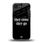 they come they go back phone cover | glass case for iphone 16e