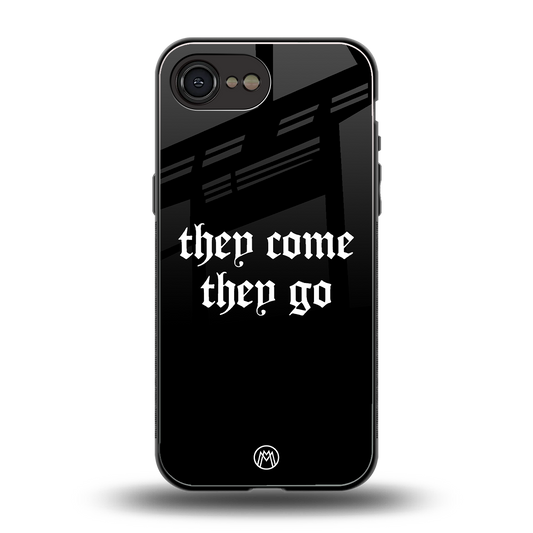 they come they go back phone cover | glass case for iphone 16e