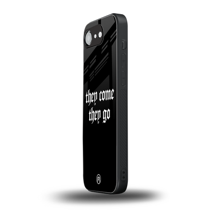 they come they go back phone cover | glass case for iphone 16e