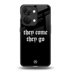 they come they go back phone cover | glass case for oneplus nord 3