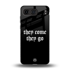 they come they go back phone cover | glass case for oneplus nord 4