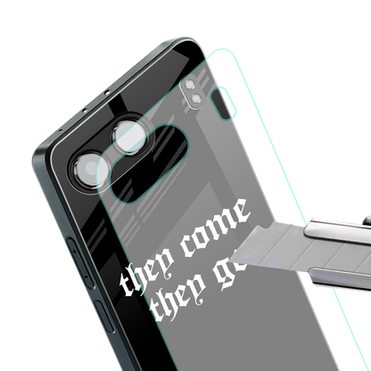 they come they go back phone cover | glass case for oneplus nord 4