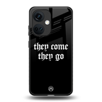 they come they go back phone cover | glass case for oneplus nord ce 3