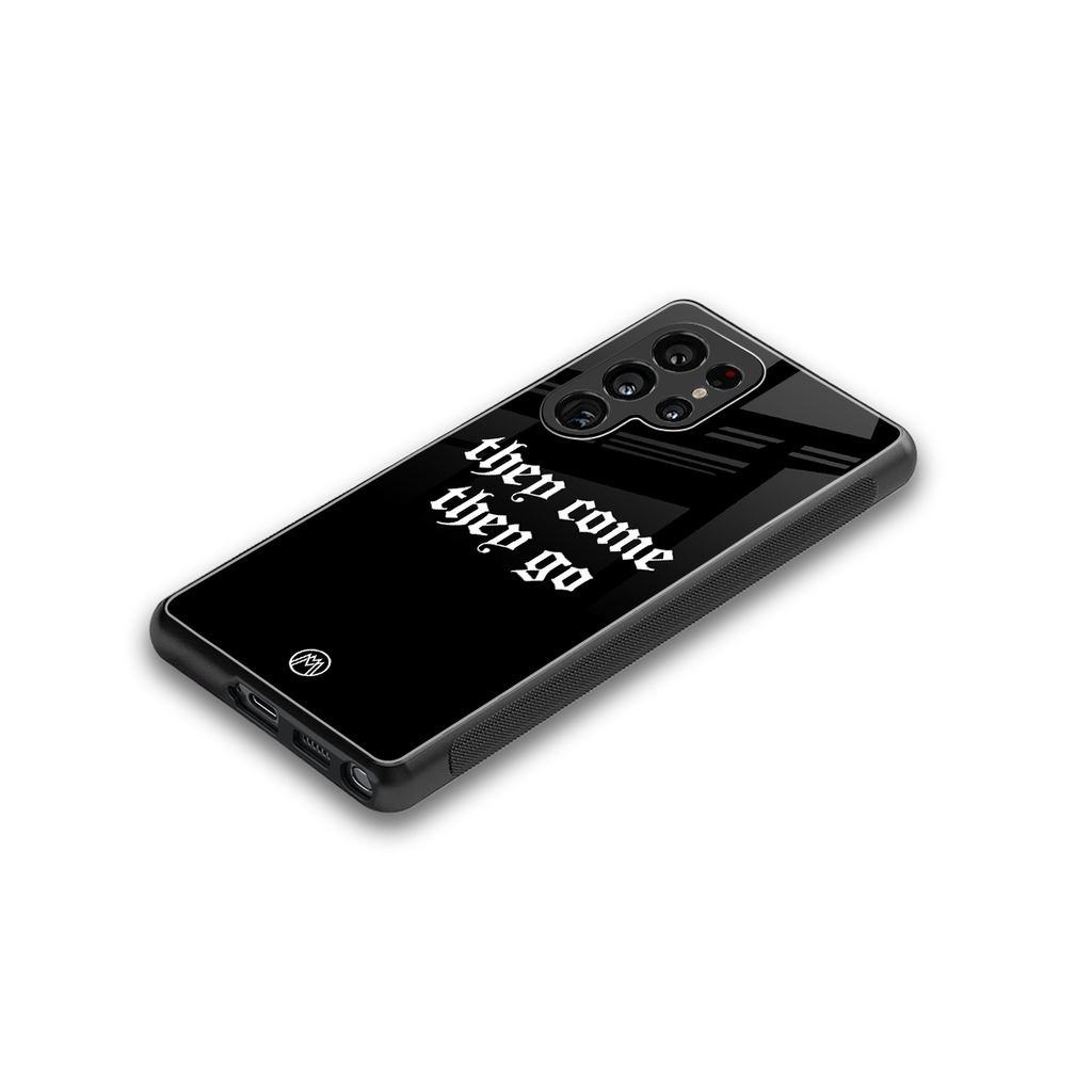 they come they go back phone cover | glass case for samsung galaxy s25 ultra