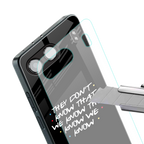 they don't know that we know - friends back phone cover | glass case for oneplus nord 4
