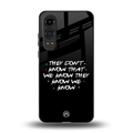 they don't know that we know - friends back phone cover | glass case for oneplus nord ce 4 lite