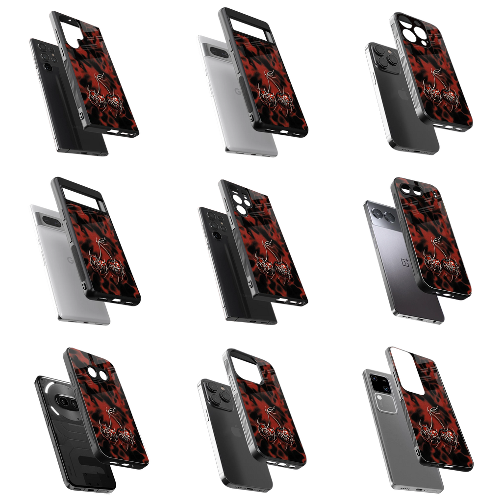 Durable Glass Back Mobile Case for iPhone, Samsung, OnePlus, Google Pixel, Redmi, Vivo, Oppo
