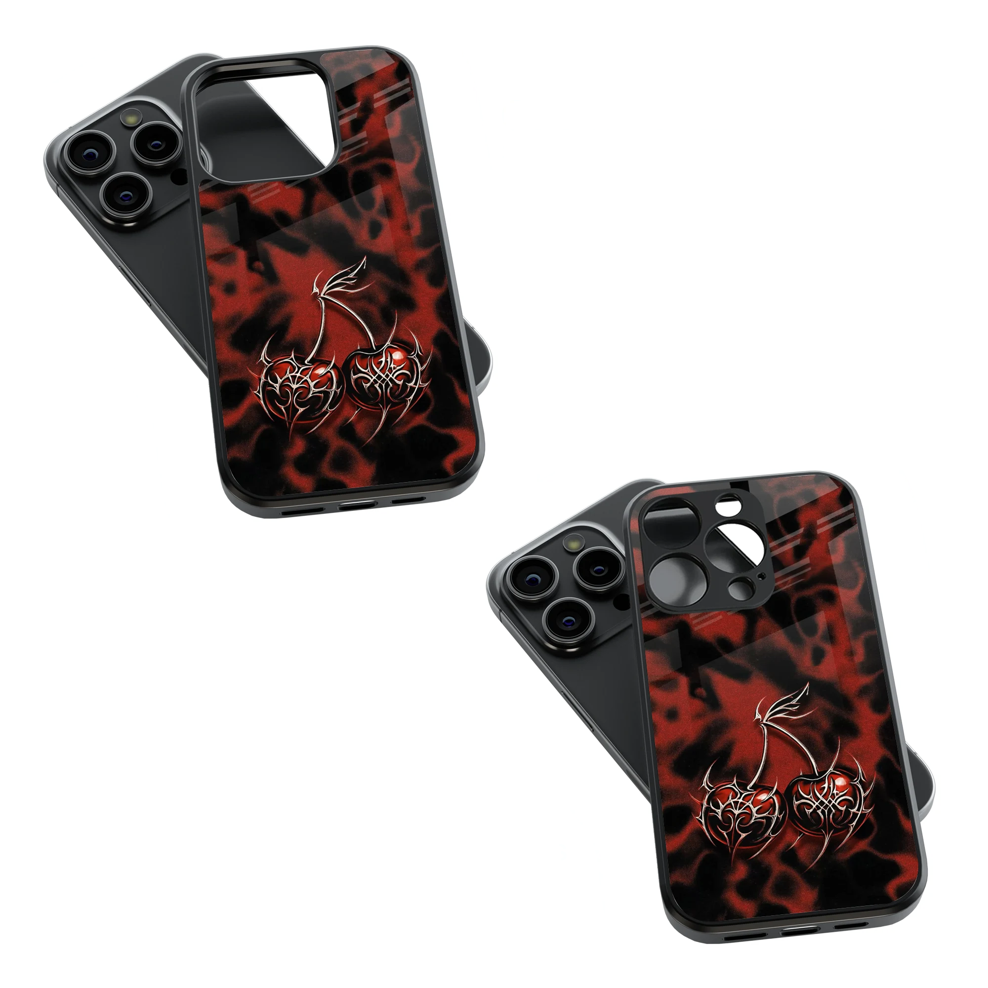 Trendy Glass Back Mobile Case for iPhone, Samsung, Redmi, OnePlus, Google Pixel, Motorola