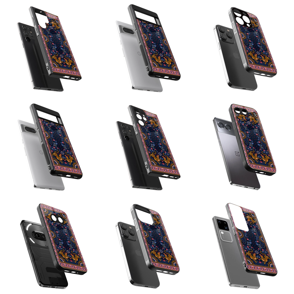 Durable Glass Back Mobile Case for iPhone, Samsung, OnePlus, Google Pixel, Redmi, Vivo, Oppo