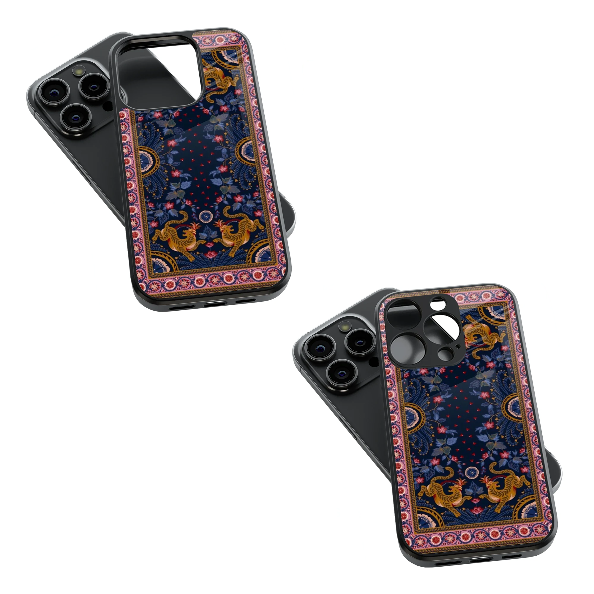 Trendy Glass Back Mobile Case for iPhone, Samsung, Redmi, OnePlus, Google Pixel, Motorola