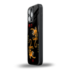 tigers black back phone cover | glass case for iphone 13 pro max
