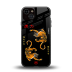 tigers black back phone cover | glass case for iphone 13