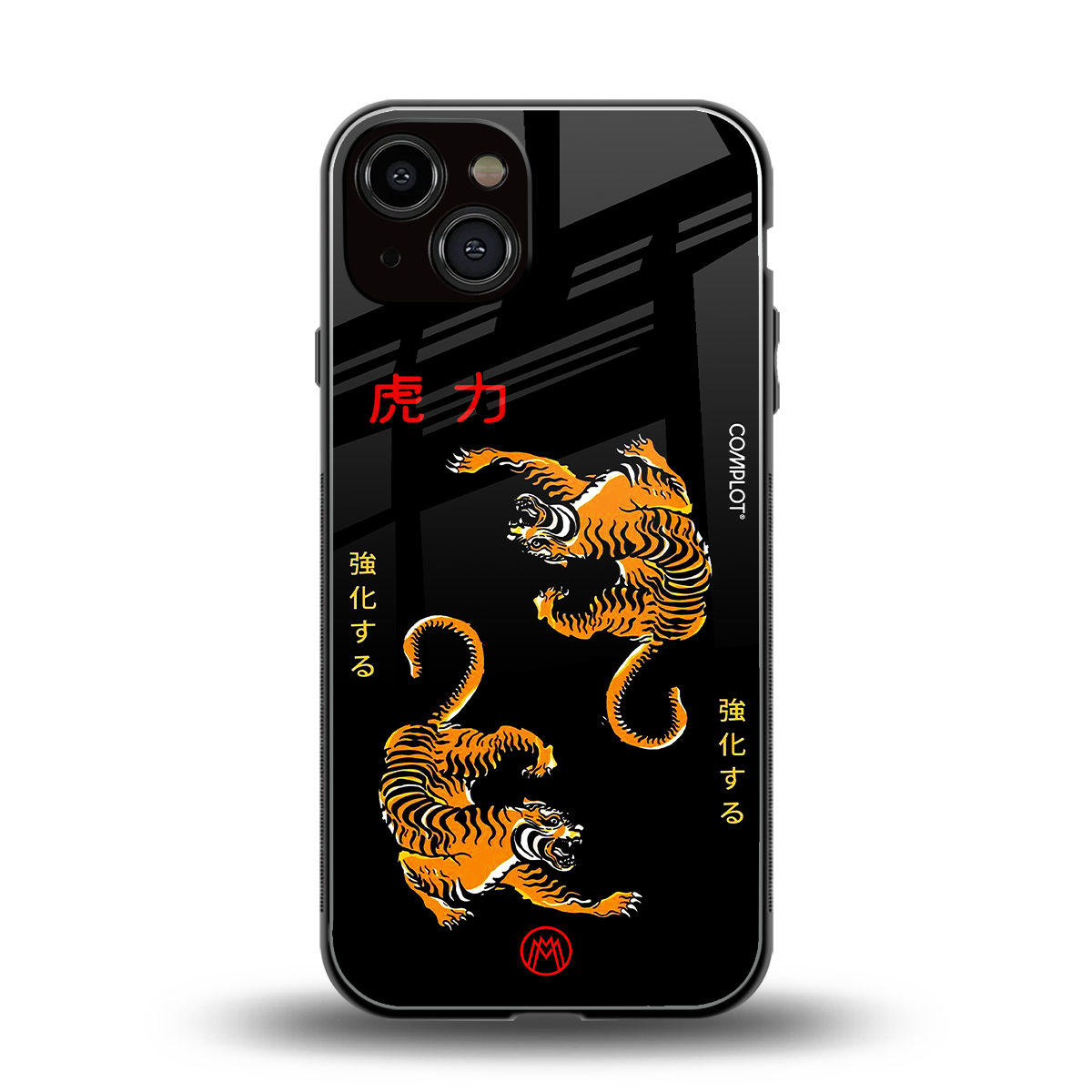 tigers black back phone cover | glass case for iphone 13