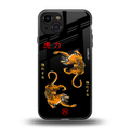 tigers black back phone cover | glass case for iphone 15