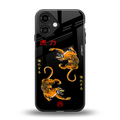 tigers black back phone cover | glass case for iphone 16