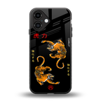 tigers black back phone cover | glass case for iphone 16