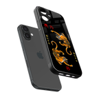 tigers black back phone cover | glass case for iphone 16
