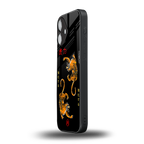 tigers black back phone cover | glass case for iphone 16
