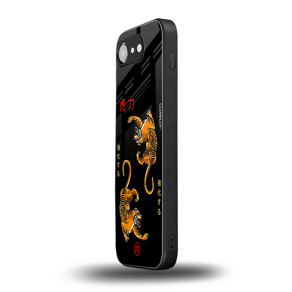 tigers black back phone cover | glass case for iphone 16e