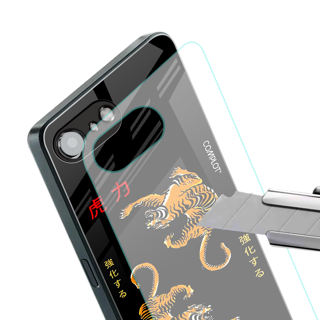 tigers black back phone cover | glass case for iphone 16e