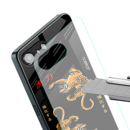 tigers black back phone cover | glass case for iphone 16e