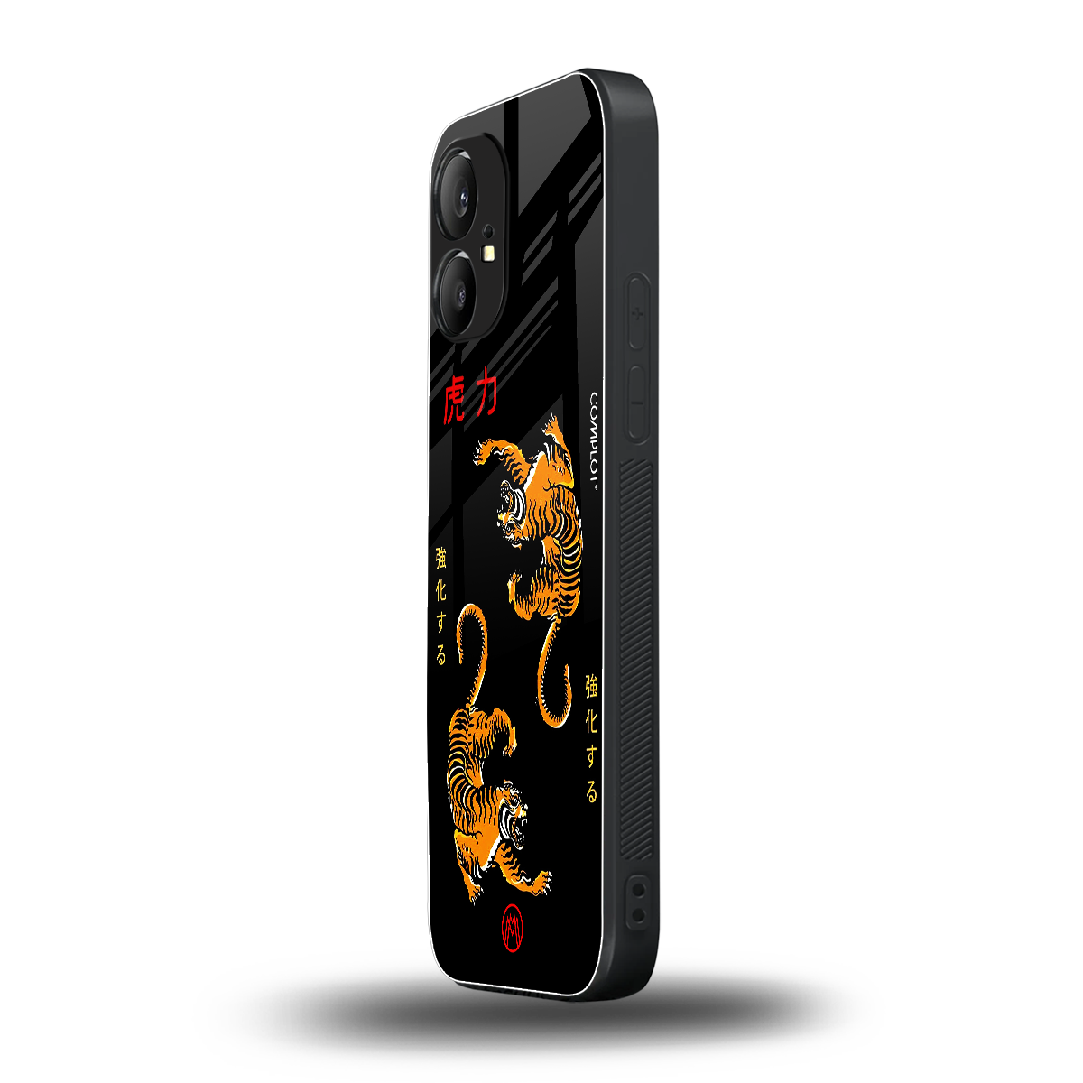 tigers black back phone cover | glass case for nothing phone 1